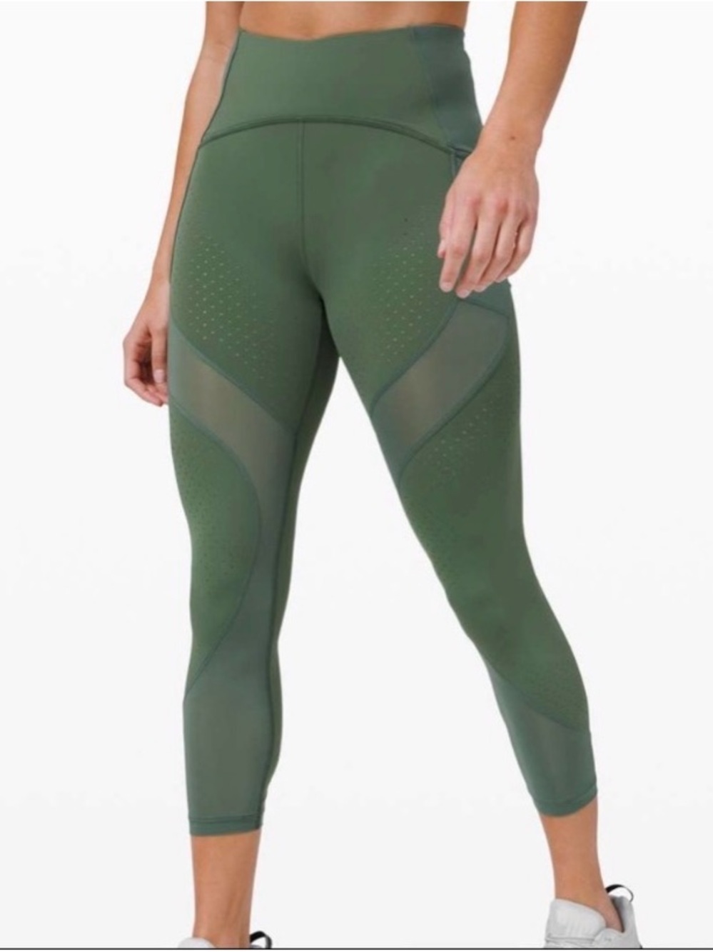 Lululemon athletica Uncovered Strength High-Rise Leggings Crop 23" Size 6